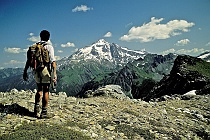 Taking in Glacier Peak from White Mountain